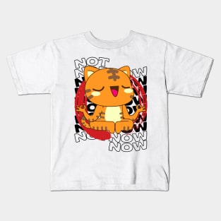 Lotus pose yoga cat Kids T-Shirt